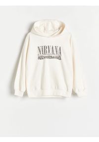 Reserved - Bluza oversize Nirvana - złamana biel. Materiał: bawełna, dzianina #1