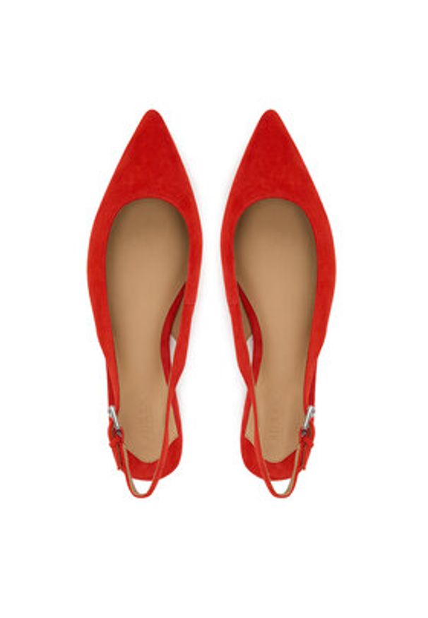 Lauren Ralph Lauren - LAUREN RALPH LAUREN Sandały Severn Calfskin 802967746004 Pomarańczowy. Kolor: pomarańczowy. Materiał: zamsz, skóra