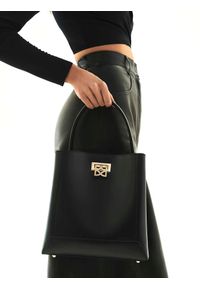 Kazar - Czarna torebka damska. Kolor: czarny. Wzór: gładki. Materiał: skórzane. Styl: elegancki #9