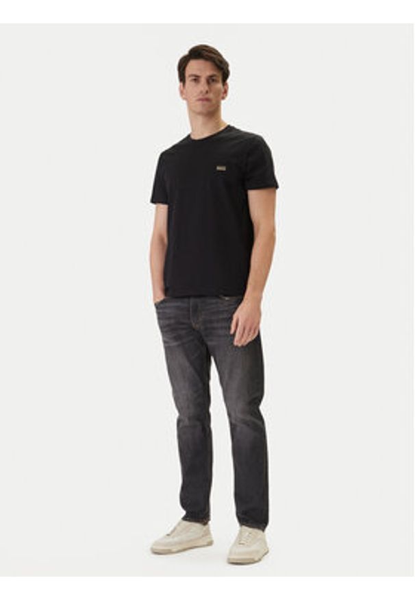 BOSS T-Shirt 50531401 Czarny Regular Fit. Kolor: czarny. Materiał: bawełna