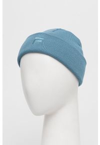 Fila czapka z grubej dzianiny. Kolor: niebieski. Materiał: dzianina #3