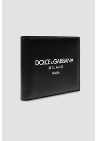 Dolce and Gabbana - DOLCE & GABBANA Czarny męski portfel skórzany. Kolor: czarny. Materiał: skóra #3