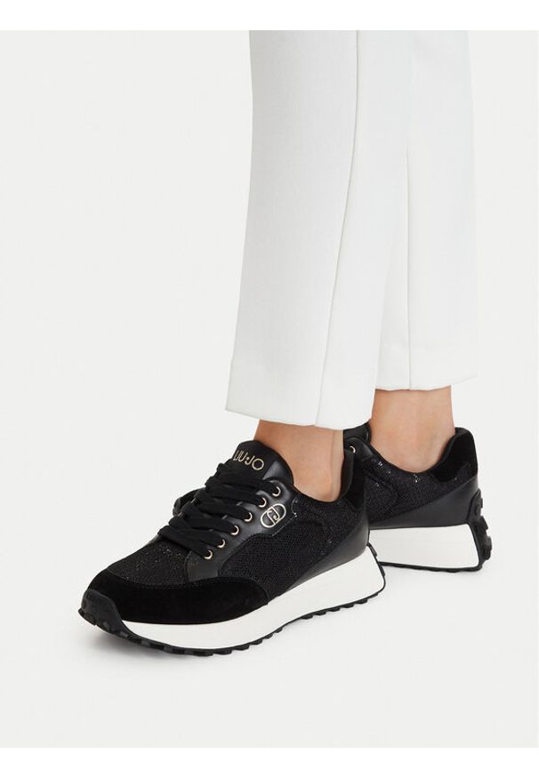 Liu Jo Sneakersy Lolo 20 BA6041 PX064 Czarny. Kolor: czarny. Materiał: skóra