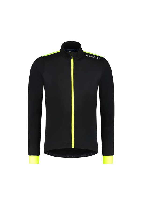 ROGELLI - Koszulka rowerowa męska Rogelli Core z długim rękawem. Kolor: wielokolorowy, żółty, czarny. Długość rękawa: długi rękaw. Długość: długie. Sport: kolarstwo