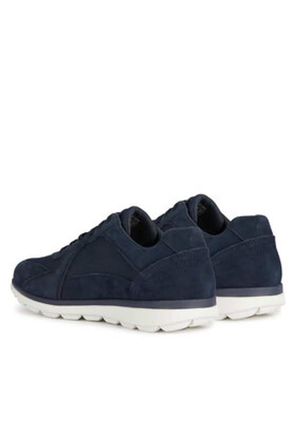 Geox Sneakersy U Spherica Ec12 U45GRA 02211 C4002 Granatowy. Kolor: niebieski. Materiał: zamsz, skóra