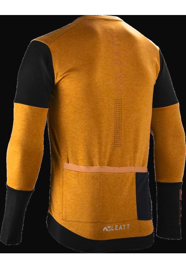 LEATT - Bluza rowerowa męska Leatt Jersey MTB Trail 4.0. Kolor: brązowy. Materiał: jersey