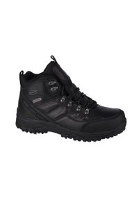 skechers - Buty trekkingowe męskie Skechers Relment. Zapięcie: sznurówki. Kolor: czarny, wielokolorowy. Materiał: materiał, skóra, tkanina, syntetyk. Szerokość cholewki: normalna