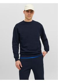 Jack & Jones - Jack&Jones Bluza Bradley 12249341 Granatowy Relaxed Fit. Kolor: niebieski. Materiał: bawełna