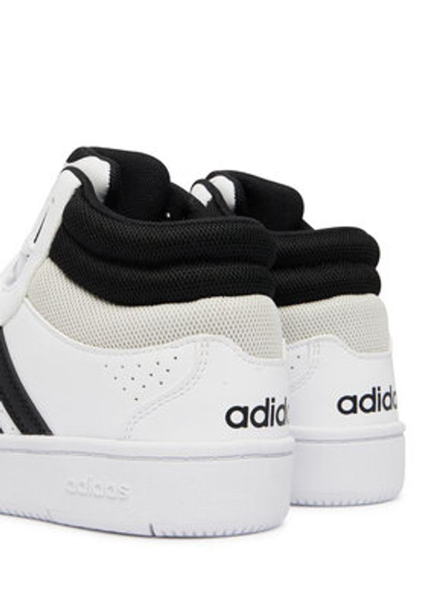 Adidas - adidas Sneakersy Hoops Mid Classic Shoes KI1077 Biały. Kolor: biały. Materiał: skóra