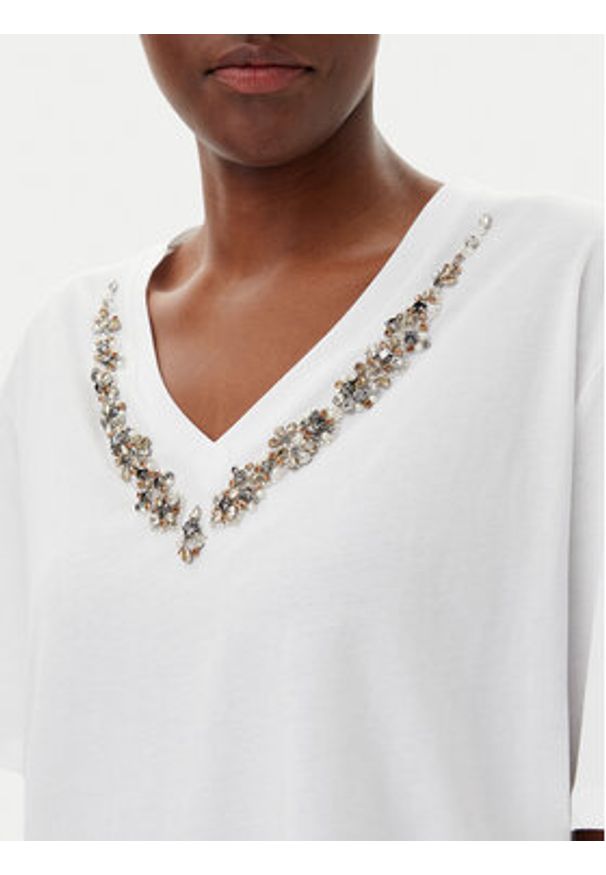 Liu Jo T-Shirt WA5146 JS923 Biały Regular Fit. Kolor: biały. Materiał: bawełna