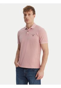 Napapijri Polo Elbas NP0A4GDL Różowy Regular Fit. Typ kołnierza: polo. Kolor: różowy. Materiał: bawełna #1