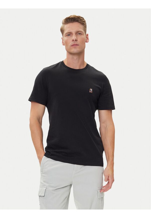 Parajumpers T-Shirt Patch 25WMPMTSEY29 Czarny Regular Fit. Kolor: czarny. Materiał: bawełna