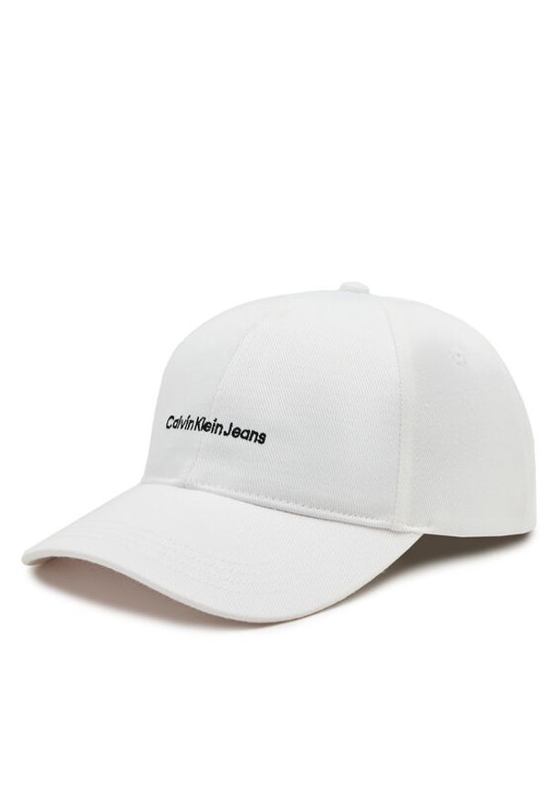 Calvin Klein Czapka z daszkiem Inst Embro K50K512144 Biały. Kolor: biały. Materiał: syntetyk