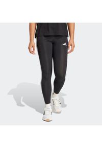 Adidas - Legginsy fitness damskie ADIDAS. Kolor: czarny. Materiał: włókno, materiał, bawełna. Sport: fitness