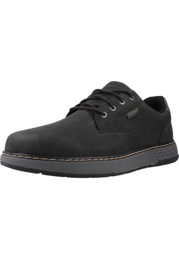skechers - Buty do chodzenia męskie Skechers Garlan Pryor. Zapięcie: sznurówki. Kolor: czarny. Materiał: materiał, syntetyk. Szerokość cholewki: normalna. Model: Skechers Sport. Sport: turystyka piesza