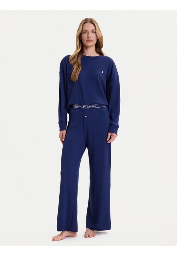 Polo Ralph Lauren Piżama 4P0155 Granatowy Relaxed Fit. Kolor: niebieski. Materiał: bawełna