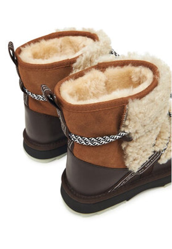 EMU Australia Śniegowce Blurred Teddy W13196 Brązowy. Kolor: brązowy. Materiał: skóra