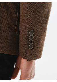 Pako Lorente - PAKO LORENTE – Brązowa marynarka męska. Kolor: brązowy, zielony. Materiał: poliester, wiskoza, elastan. Sezon: jesień #6