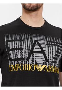 EA7 Emporio Armani T-Shirt 3DPT44 PJ02Z 1200 Czarny Regular Fit. Kolor: czarny. Materiał: bawełna