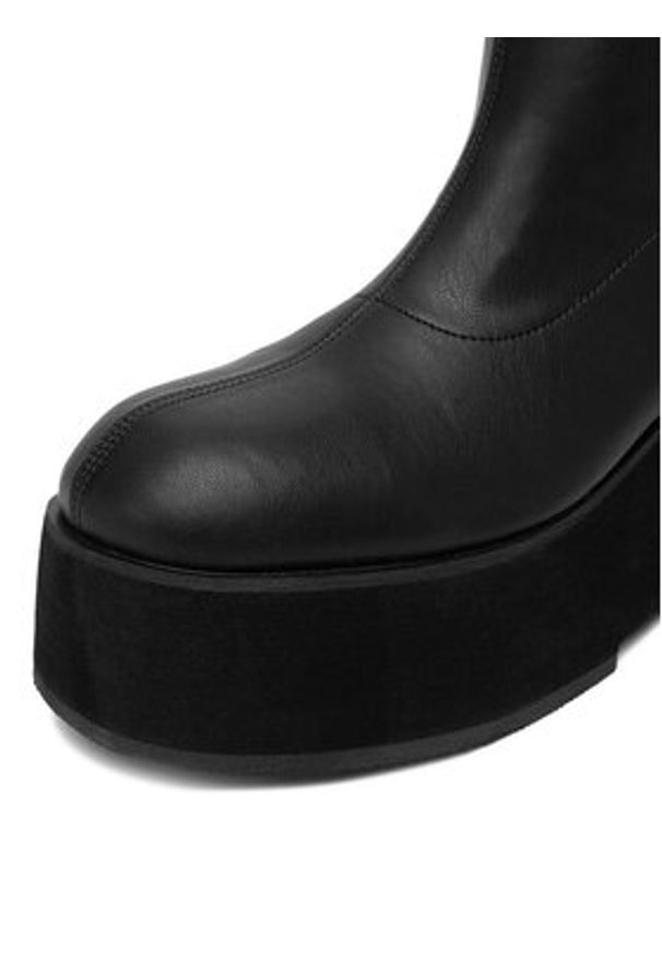 DeeZee Botki W3LH164802 Czarny. Kolor: czarny. Materiał: materiał, syntetyk