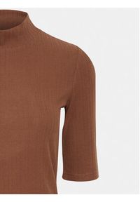 Fransa Bluzka 20612503 Brązowy Regular Fit. Kolor: brązowy. Materiał: syntetyk #6