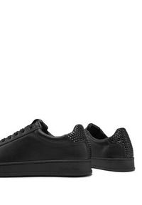 Calvin Klein Sneakersy Low Top Lace Up Woven HM0HM01767 Czarny. Kolor: czarny. Materiał: skóra