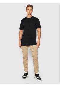 Selected Homme T-Shirt Colman 16077385 Czarny Regular Fit. Kolor: czarny. Materiał: bawełna