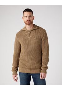 Wrangler - WRANGLER MĘSKI SWETER HALF ZIP KNIT LEAD 112343105 W8D0016778