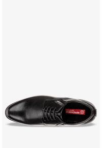 Casu - Czarne buty wizytowe sznurowane casu mxc395. Kolor: czarny. Styl: wizytowy