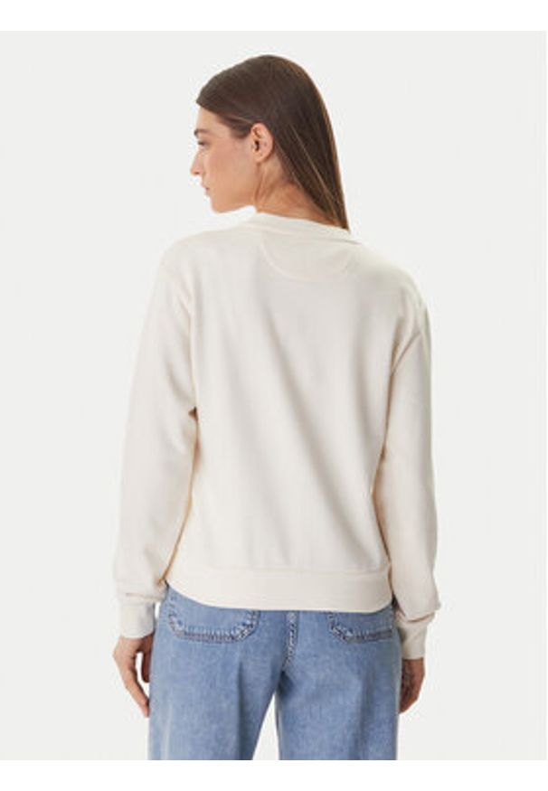 Guess Bluza W6GQ09 K3183 Écru Regular Fit. Kolor: kremowy. Materiał: bawełna