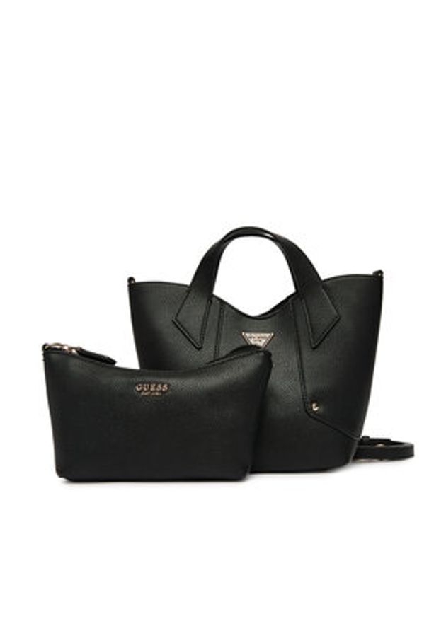 Guess Torebka 181016 Czarny. Kolor: czarny. Materiał: skórzane