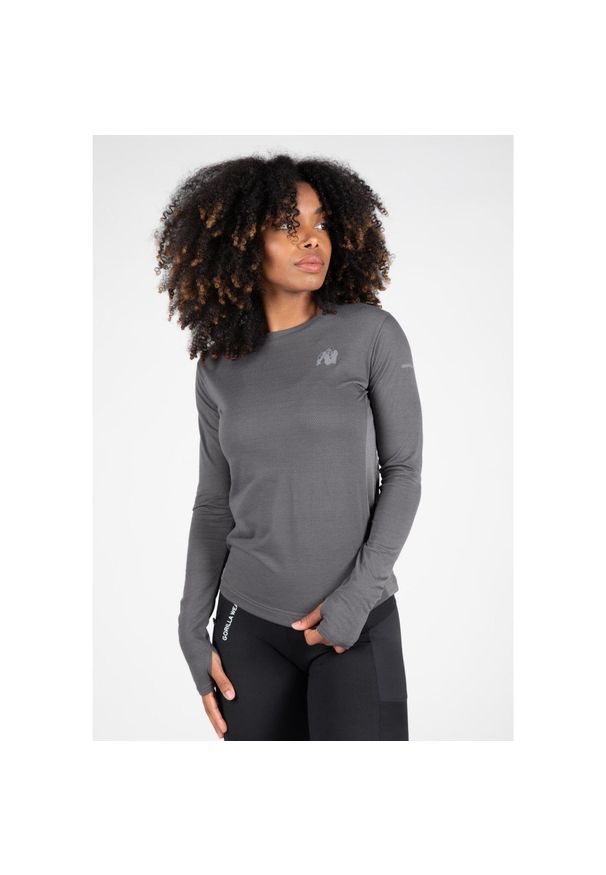 GORILLA WEAR - Raleigh Długi rękaw - Szary. Kolor: szary. Długość rękawa: długi rękaw. Długość: długie. Sport: fitness