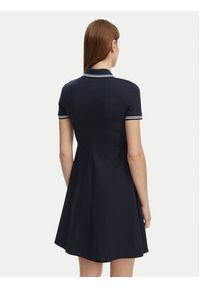 Lacoste Sukienka codzienna EF5288 Granatowy Regular Fit. Okazja: na co dzień. Kolor: niebieski. Materiał: bawełna. Typ sukienki: proste. Styl: casual #3