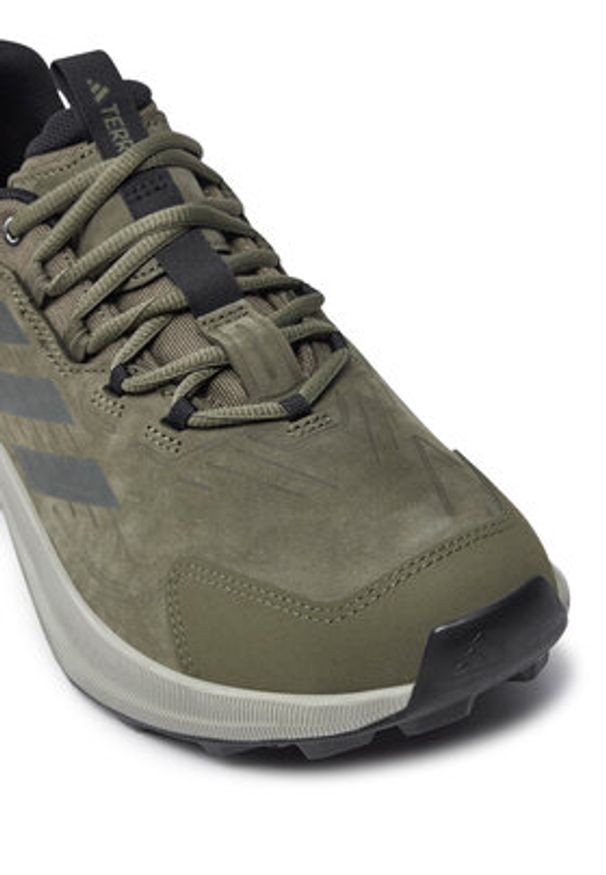 Adidas - adidas Trekkingi Terrex Trailmaker 2.0 Leather Hiking ID0887 Zielony. Kolor: zielony. Materiał: nubuk, skóra. Model: Adidas Terrex. Sport: turystyka piesza