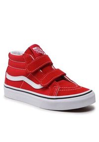 Vans Sneakersy Sk8-Mid Reissu VN00018TH1N1 Czerwony. Kolor: czerwony. Materiał: zamsz, skóra. Model: Vans SK8 #6