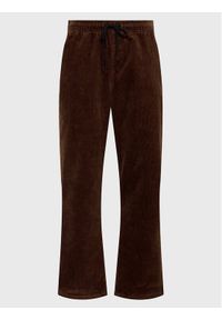 Volcom Spodnie materiałowe Outer Spaced A1232205 Brązowy Loose Fit. Kolor: brązowy. Materiał: sztruks, bawełna