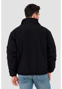 Tommy Jeans - TOMMY JEANS Czarny dwustronny męski bomber z polarem, Rozmiar XXL. Kolor: czarny. Materiał: polar. Wzór: jednolity