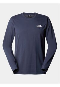 The North Face Longsleeve Simple Dome NF0A87QN Granatowy Regular Fit. Kolor: niebieski. Materiał: bawełna. Długość rękawa: długi rękaw #6