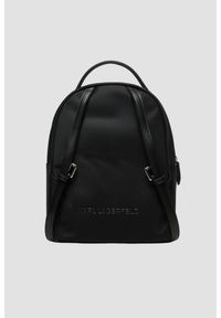 Karl Lagerfeld - KARL LAGERFELD Czarny damski plecak Ikon Nylon Sm. Kolor: czarny. Materiał: nylon