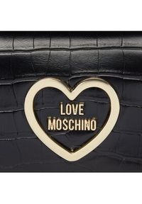 Love Moschino - LOVE MOSCHINO Torebka JC4178PP0HKC0000 Czarny. Kolor: czarny. Materiał: skórzane