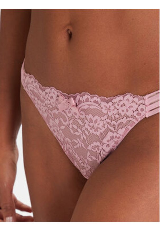 Hunkemöller Komplet stringów 302722 Kolorowy. Materiał: syntetyk. Wzór: kolorowy