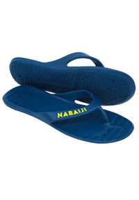 NABAIJI - Japonki Basenowe Tonga 100 Basic Męskie. Kolor: niebieski, wielokolorowy, żółty. Materiał: materiał. Sport: pływanie