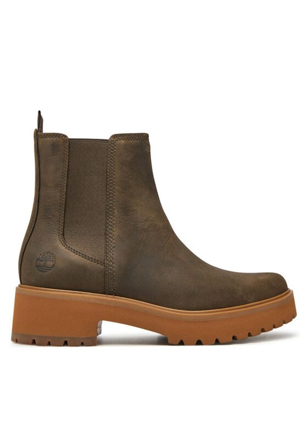 Timberland Botki Carnaby Cool Mid Chelsea Boot TB0A2CZQET41 Brązowy. Kolor: brązowy. Materiał: skóra
