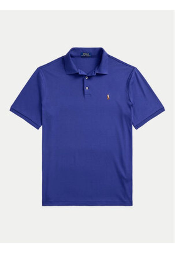 Polo Ralph Lauren Polo 710704319164 Granatowy Slim Fit. Typ kołnierza: polo. Kolor: niebieski. Materiał: bawełna