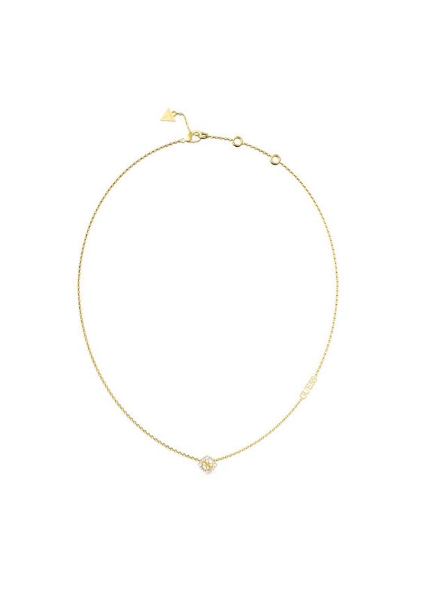 Guess Naszyjnik JUBN04 643JW Złoty. Materiał: metalowe. Kolor: złoty