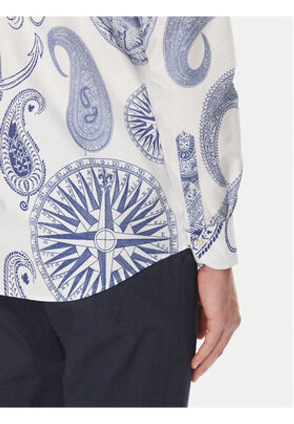 Baldessarini Koszula B3 56017.3719 Biały Regular Fit. Kolor: biały. Materiał: bawełna