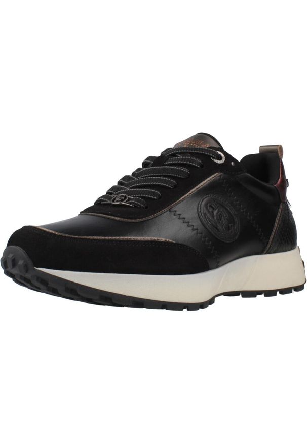 Carmela - Buty CARMELA 162699C Czarny. Kolor: czarny. Materiał: tkanina, skóra. Styl: sportowy