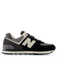 Buty unisex New Balance U574SBK – czarne. Kolor: czarny. Materiał: guma, syntetyk, zamsz, materiał. Szerokość cholewki: normalna. Model: New Balance 574