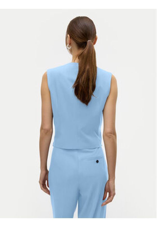 Vero Moda Kamizelka Liba 10324631 Błękitny Regular Fit. Kolor: niebieski. Materiał: syntetyk