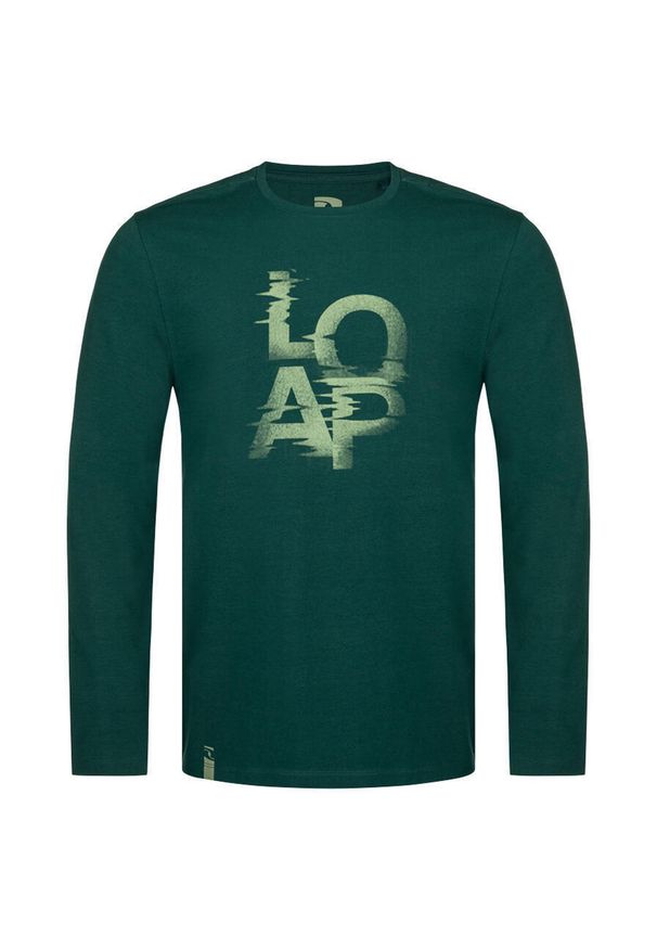 GLOMEX - Loap Altron Koszulka męska Zielona M — 98% bawełna. Kolor: zielony. Materiał: elastan, bawełna. Długość rękawa: długi rękaw. Długość: długie